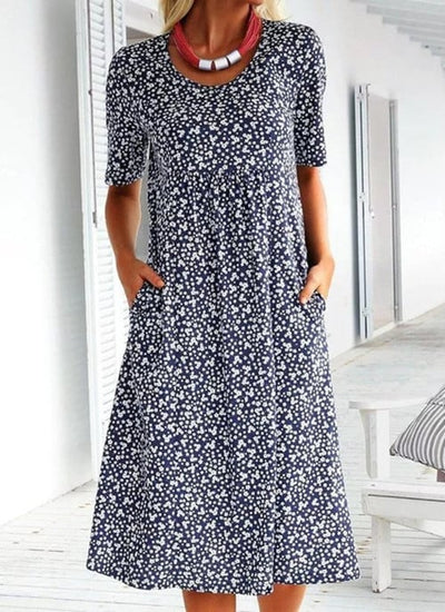 Fenrike | Retro-Blumenkleid