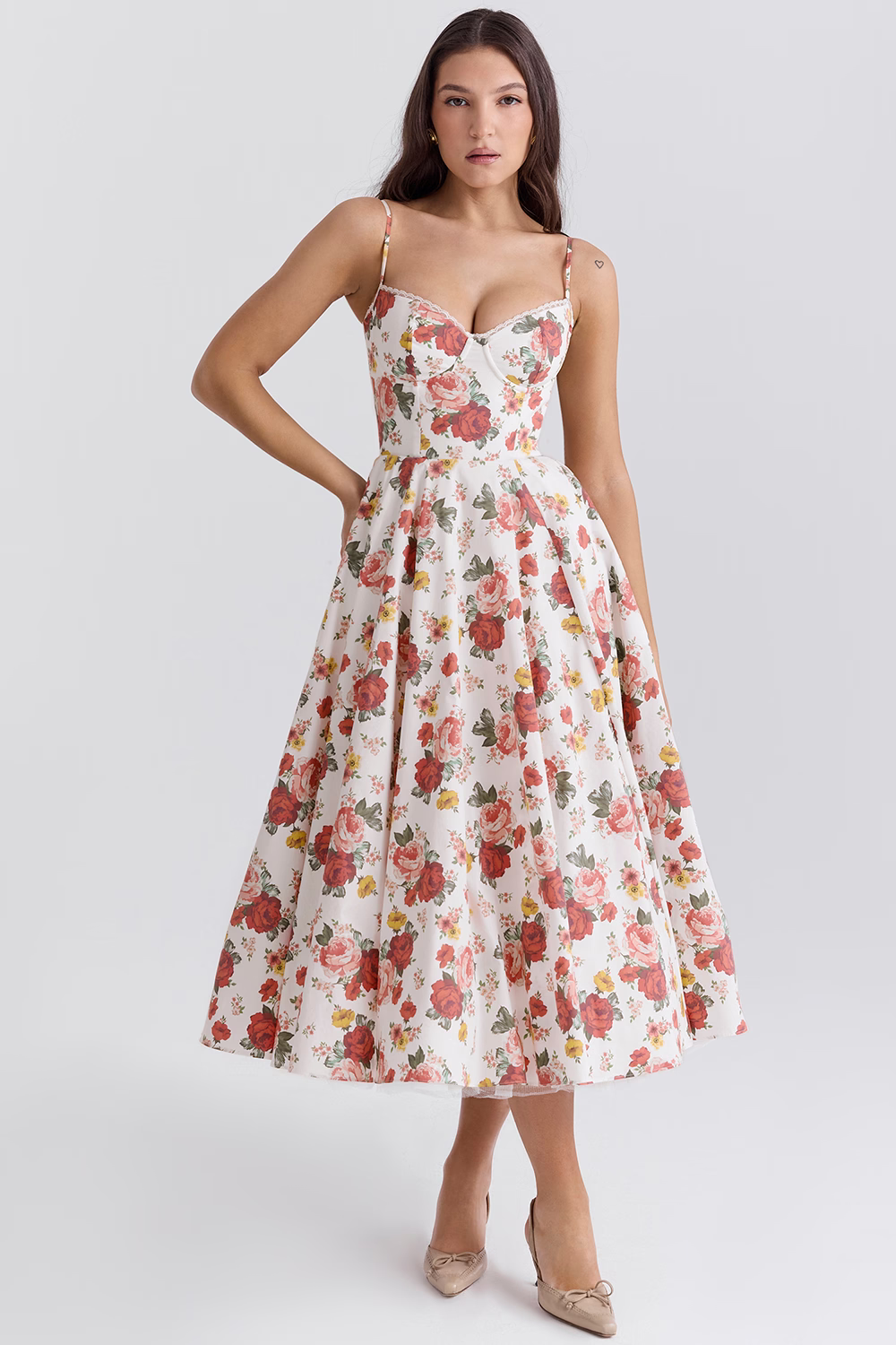 Lieselotte | Tailliertes Spaghetti-Kleid