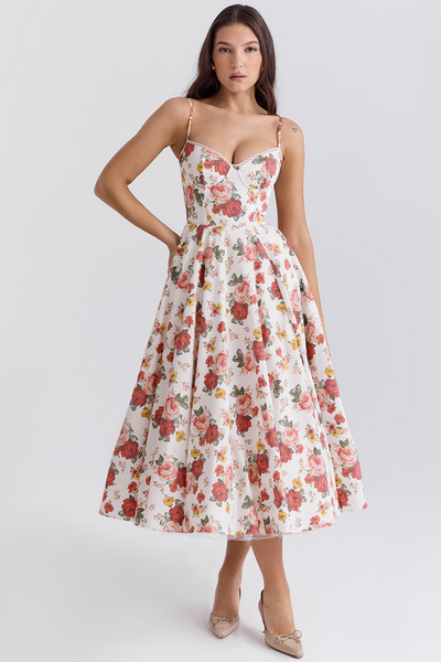 Lieselotte | Tailliertes Spaghetti-Kleid
