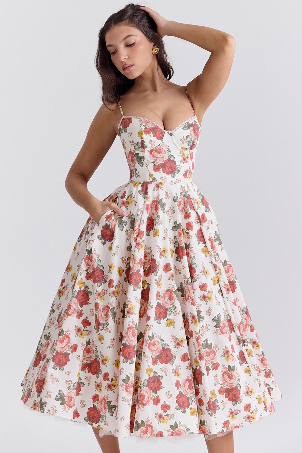Lieselotte | Tailliertes Spaghetti-Kleid