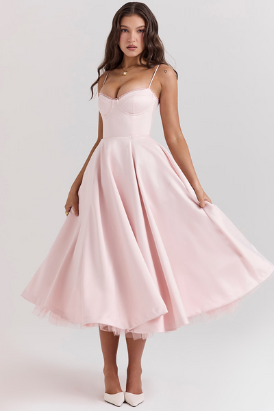 Lieselotte | Tailliertes Spaghetti-Kleid