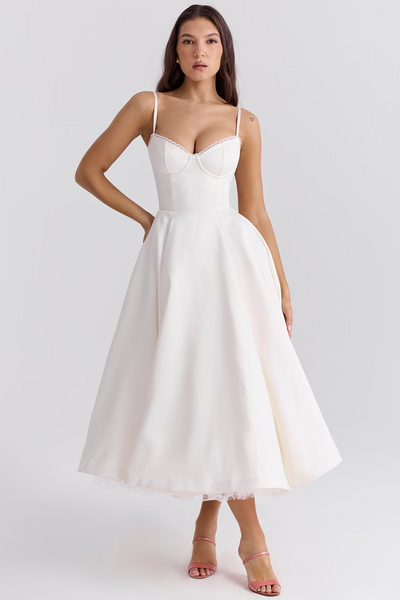 Lieselotte | Tailliertes Spaghetti-Kleid