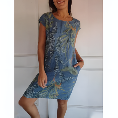 Felicitas | Lässiges Bedrucktes Kleid
