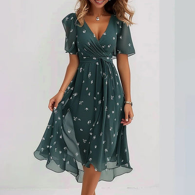 Arlina | Mühelos Elegantes Chiffon-Kleid