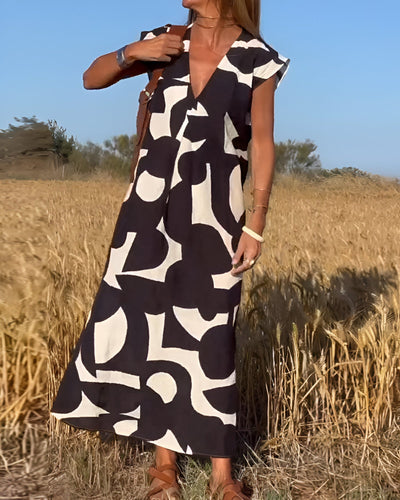 Aria | Bedrucktes Stilvolles Kleid