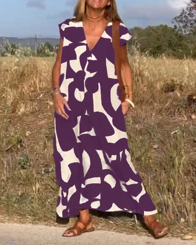 Aria | Bedrucktes Stilvolles Kleid