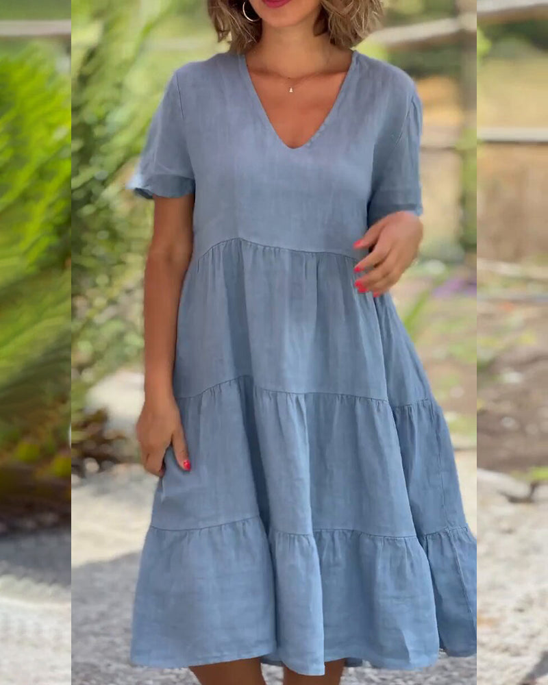 Susan | V-Ausschnitt-Kleid