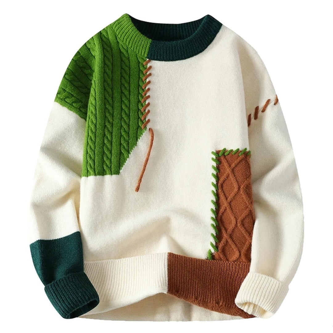 Joel | Gemütlicher Patchwork-Pullover