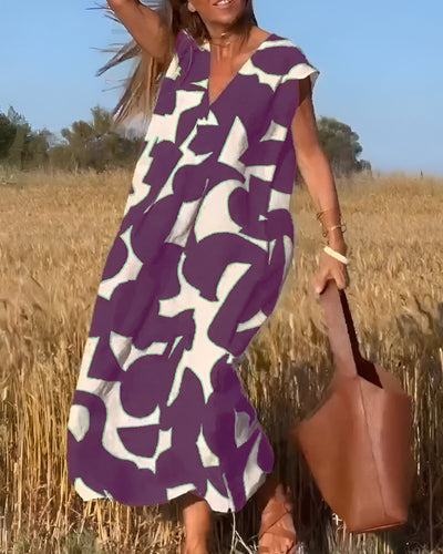 Aria | Bedrucktes Stilvolles Kleid