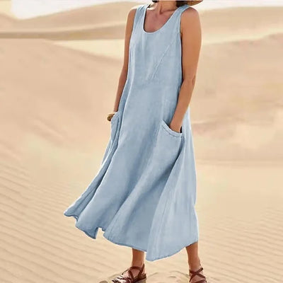 Liesel | Ärmelloses Kleid mit Taschen