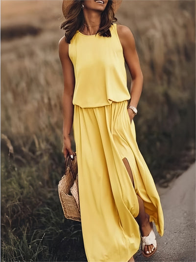 Minerva | Ärmelloses Maxikleid