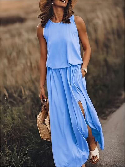 Minerva | Ärmelloses Maxikleid