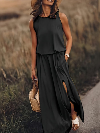 Minerva | Ärmelloses Maxikleid