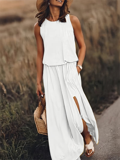 Minerva | Ärmelloses Maxikleid