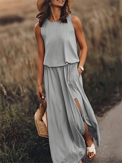 Minerva | Ärmelloses Maxikleid