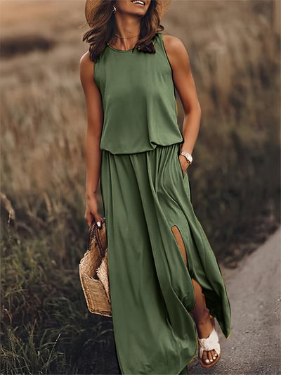 Minerva | Ärmelloses Maxikleid