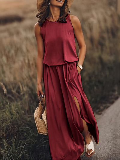 Minerva | Ärmelloses Maxikleid
