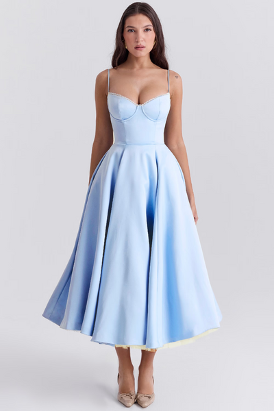Lieselotte | Tailliertes Spaghetti-Kleid