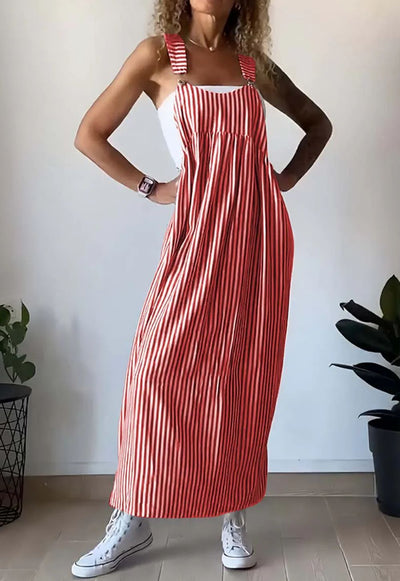 Mariele | Gestreiftes Maxikleid
