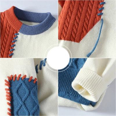 Joel | Gemütlicher Patchwork-Pullover