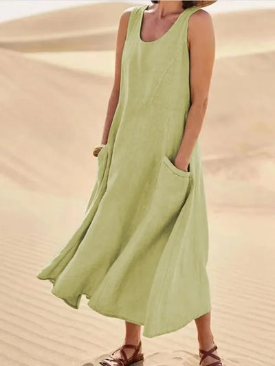 Liesel | Ärmelloses Kleid mit Taschen