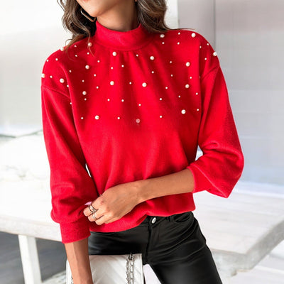 Gina | Pullover mit Perlenverzierung