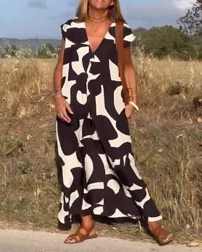 Aria | Bedrucktes Stilvolles Kleid