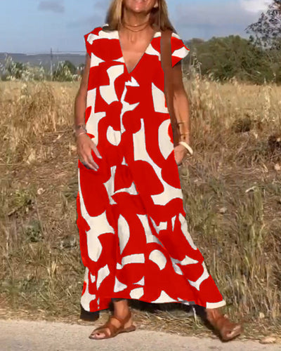 Aria | Bedrucktes Stilvolles Kleid