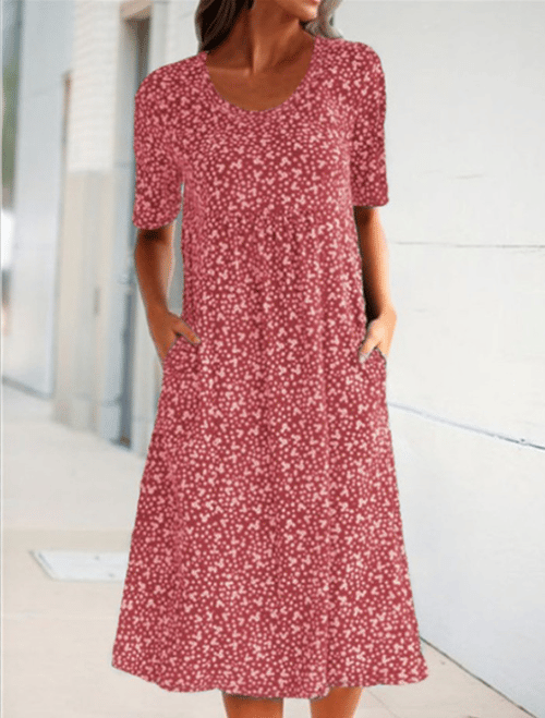 Fenrike | Retro-Blumenkleid