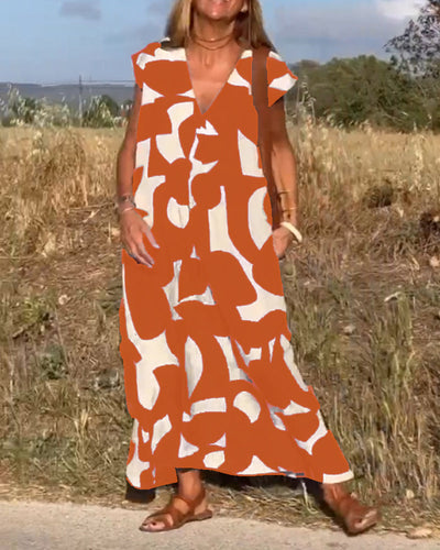 Aria | Bedrucktes Stilvolles Kleid
