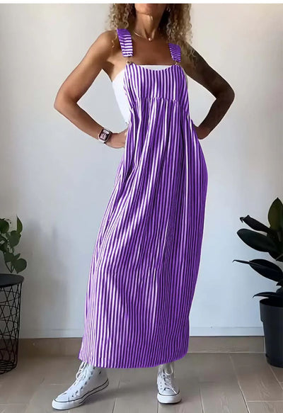 Mariele | Gestreiftes Maxikleid