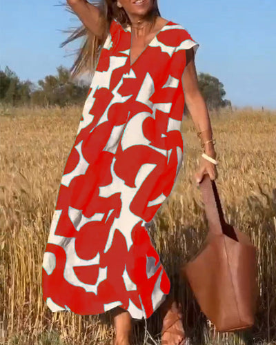 Aria | Bedrucktes Stilvolles Kleid
