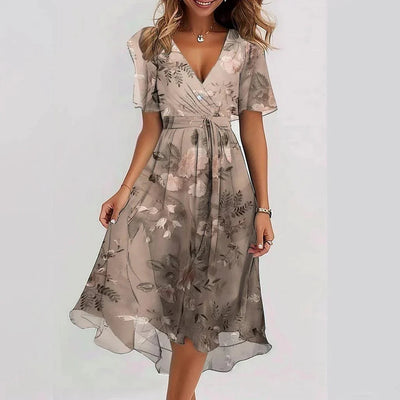 Arlina | Mühelos Elegantes Chiffon-Kleid