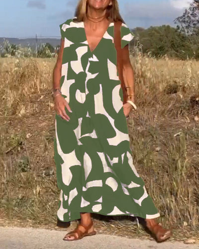 Aria | Bedrucktes Stilvolles Kleid