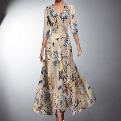 Cordula | Klassisches Geblümtes Kleid