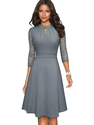 Elke | Elegantes Spitzenkleid