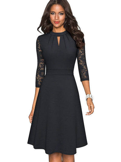 Elke | Elegantes Spitzenkleid