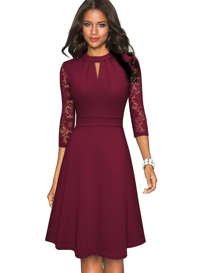 Elke | Elegantes Spitzenkleid