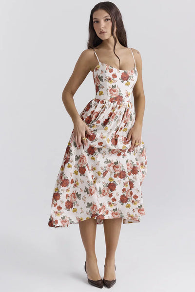 Helene | Trägerloses Neckholder-Kleid