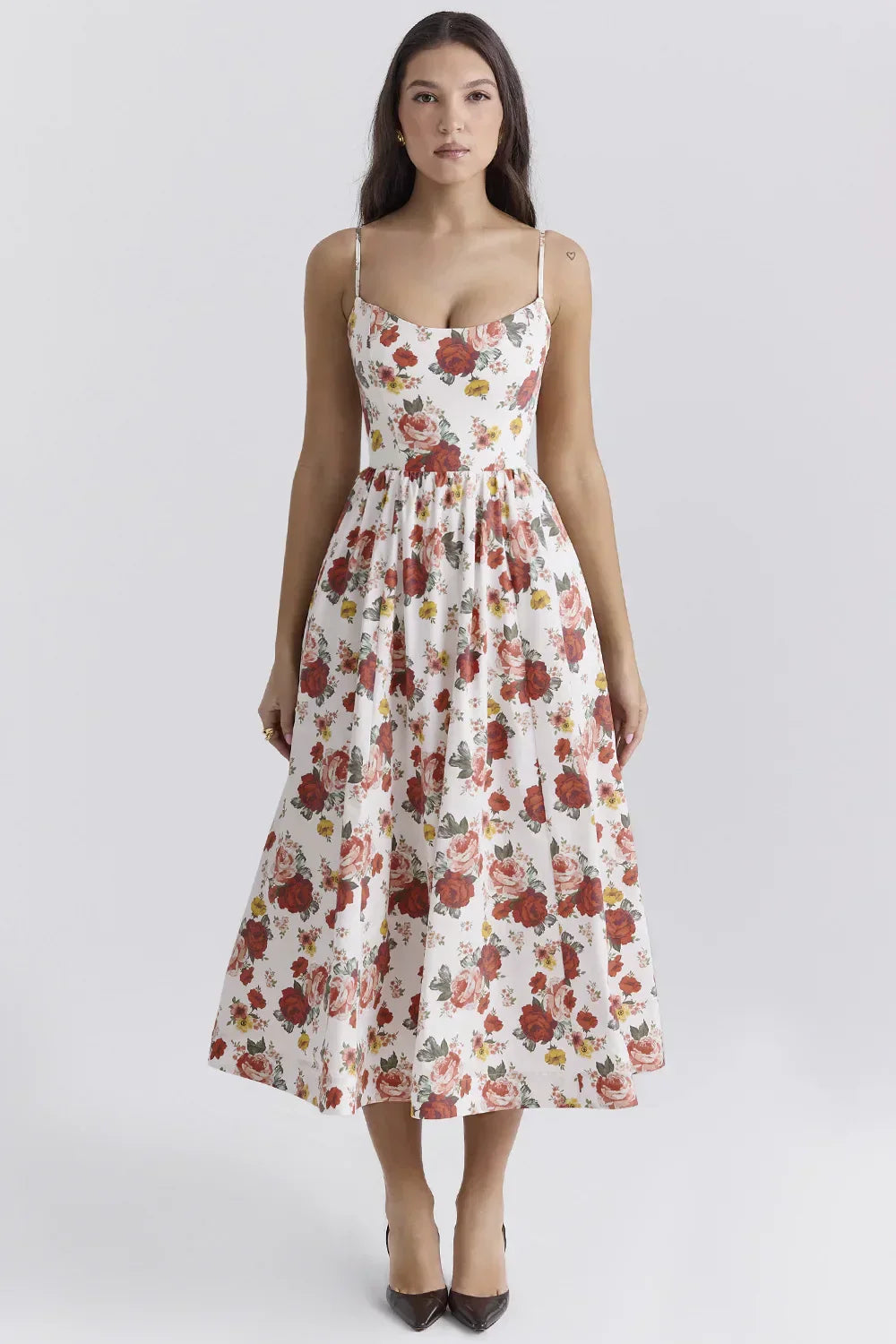 Helene | Trägerloses Neckholder-Kleid