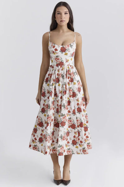 Helene | Trägerloses Neckholder-Kleid