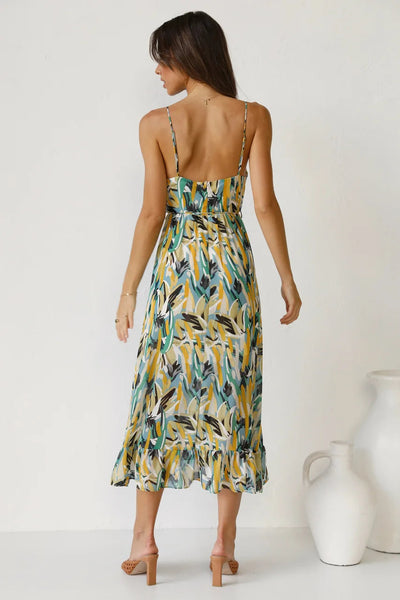 Birkhild | Mehrfarbiges Sommerkleid