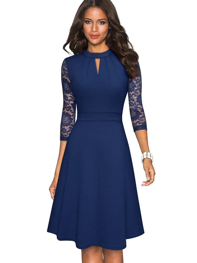Elke | Elegantes Spitzenkleid