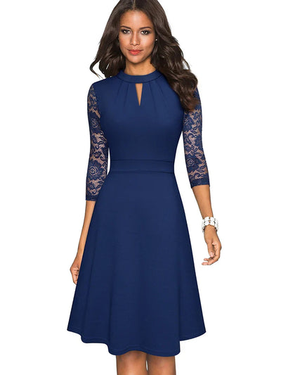 Elke | Elegantes Spitzenkleid