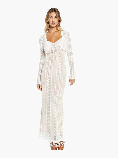 Rina | Figurbetontes Maxikleid