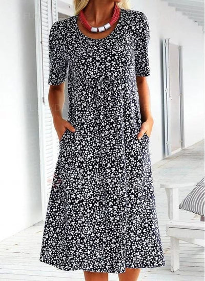 Fenrike | Retro-Blumenkleid