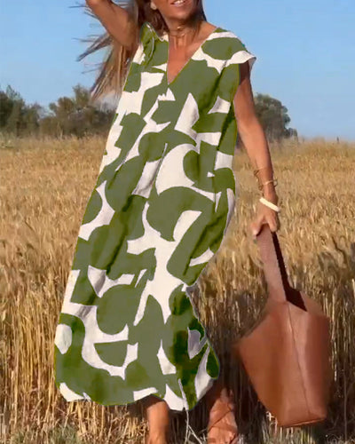 Aria | Bedrucktes Stilvolles Kleid