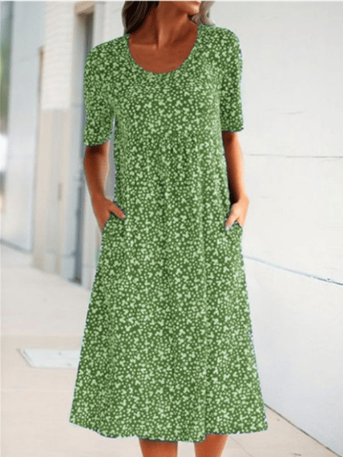 Fenrike | Retro-Blumenkleid