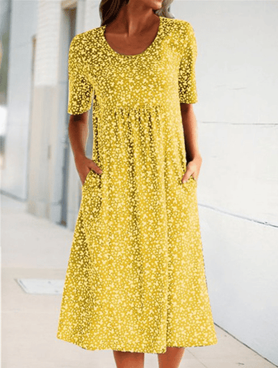 Fenrike | Retro-Blumenkleid