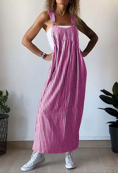 Mariele | Gestreiftes Maxikleid